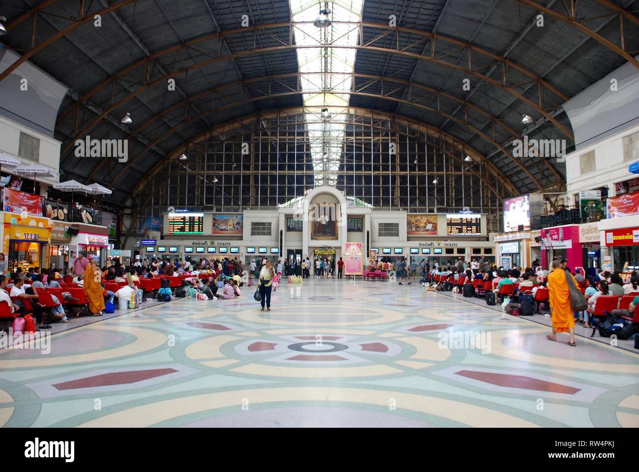 Hua Lamphong station Bangkok Stock Photo