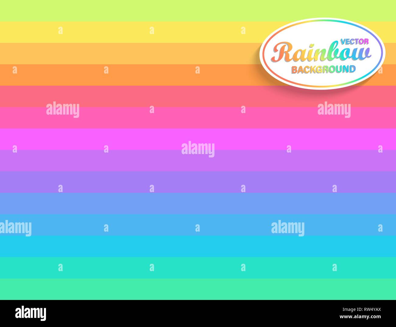 Rainbow horizontal background.Backdrop from Rainbow's rays.Sunburst multicolor lines.Fun beams for you design,template for business,advertise,packagin Stock Vector