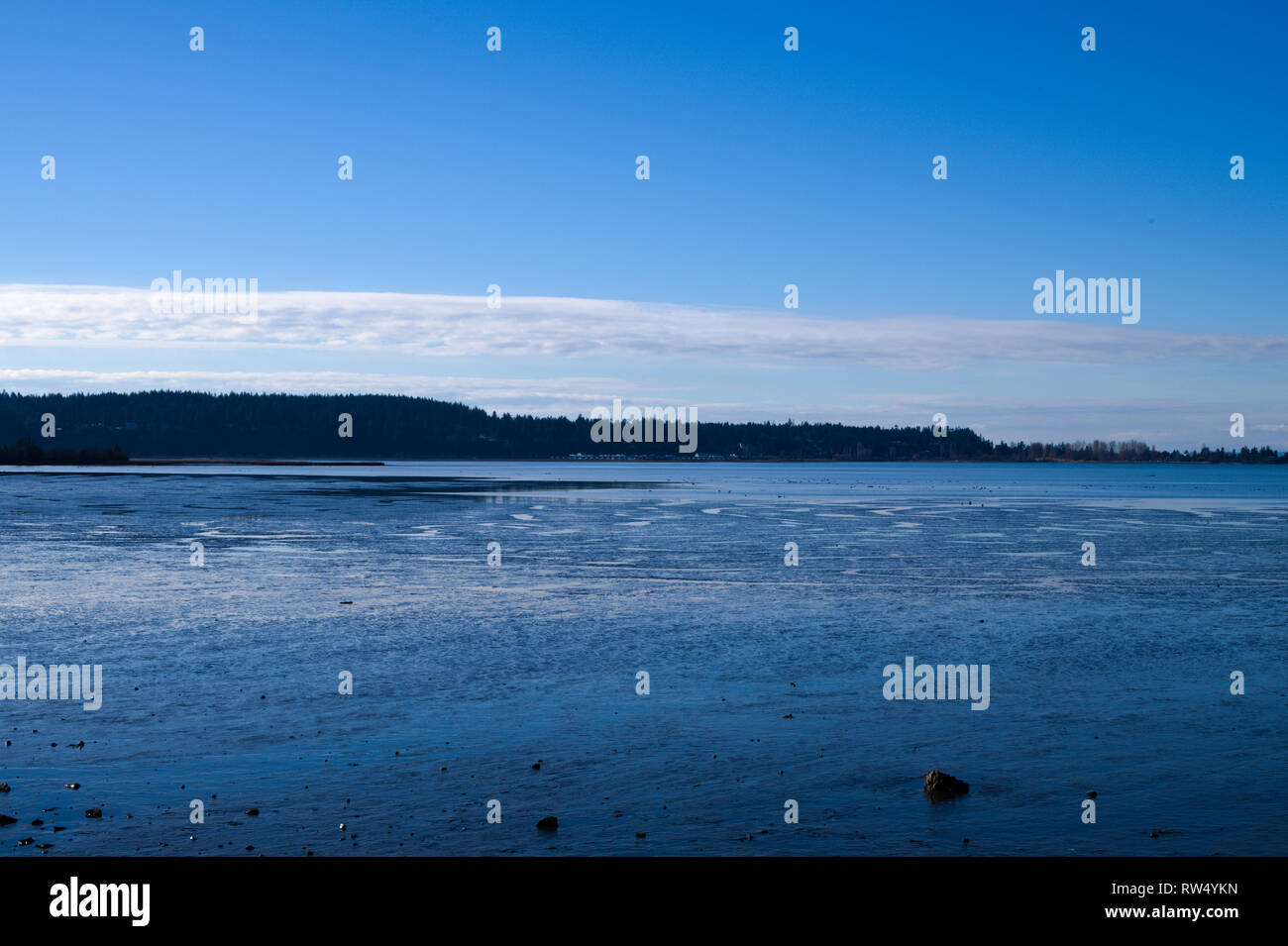 Boundary Bay from Mud Bay Park in Surrey, British Columbia, Canada