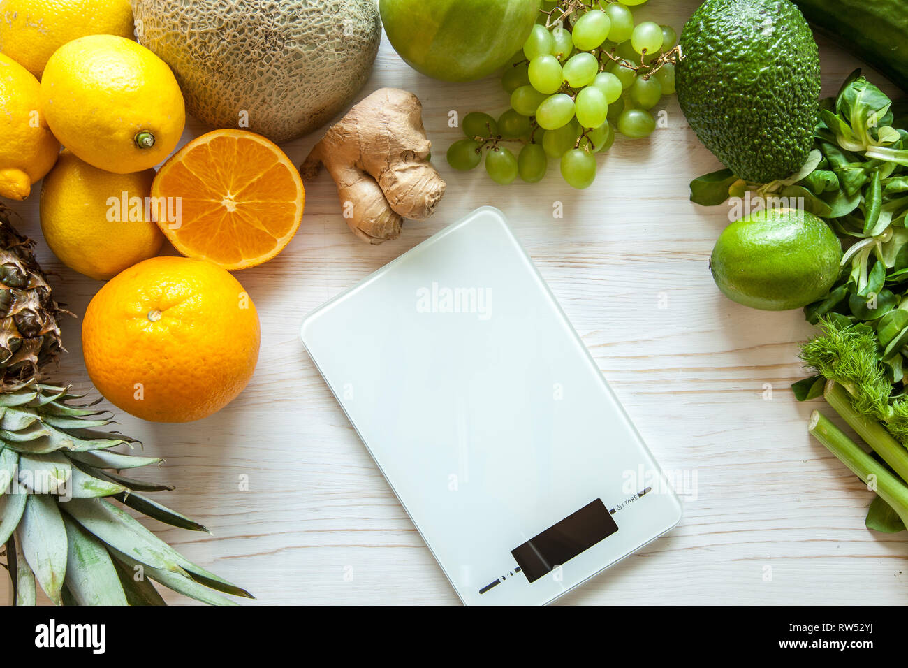 Pineapple melon fruit salad hi-res stock photography and images - Alamy