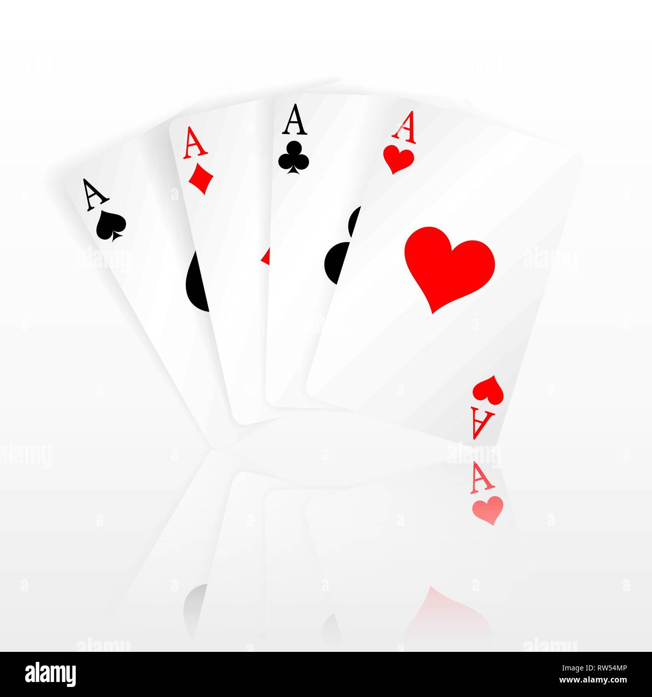Five spades Stock Vector Images Alamy