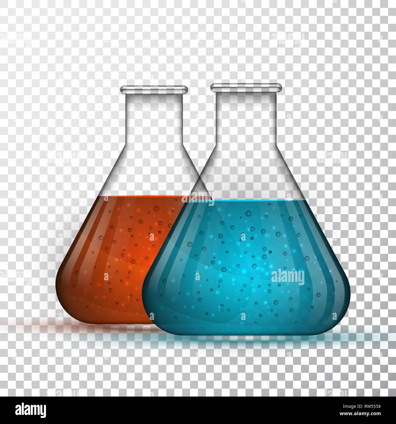 laboratory glassware or beaker. Chemical laboratory transparent flask with  liquid. Vector illustration Stock Vector Image \u0026 Art - Alamy, image size:1300x1390