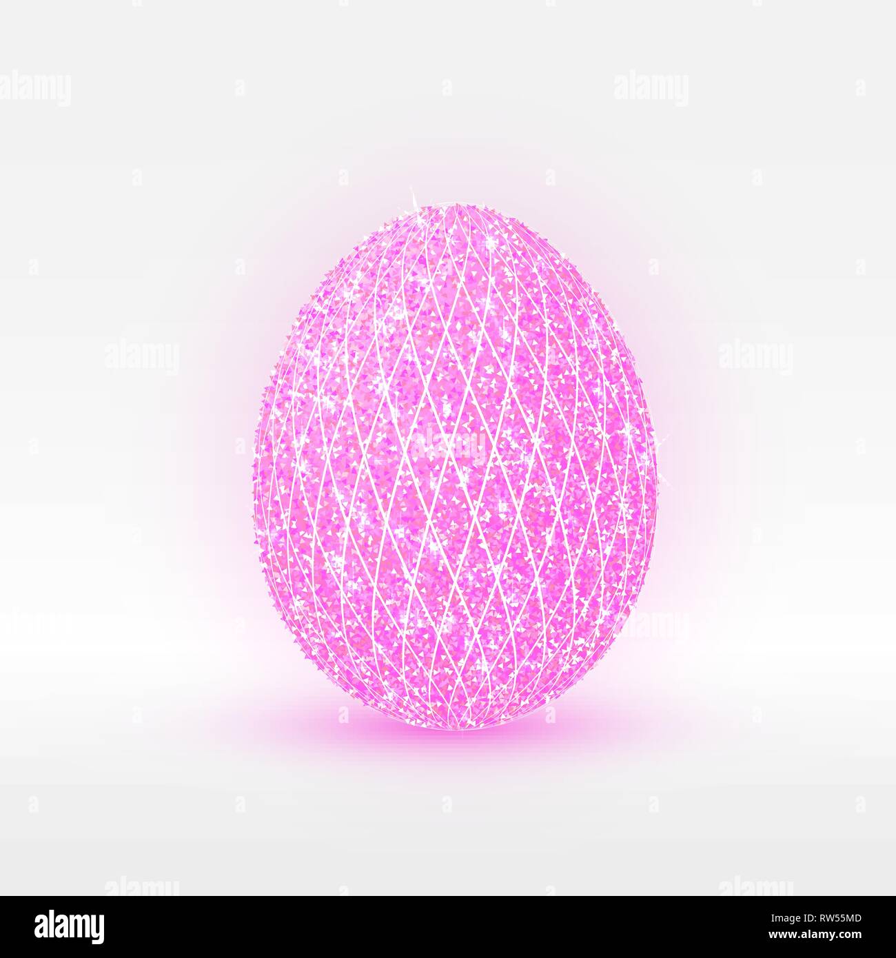 Set of Easter Eggs. Royal Egg. Vector illustration. Stock Vector