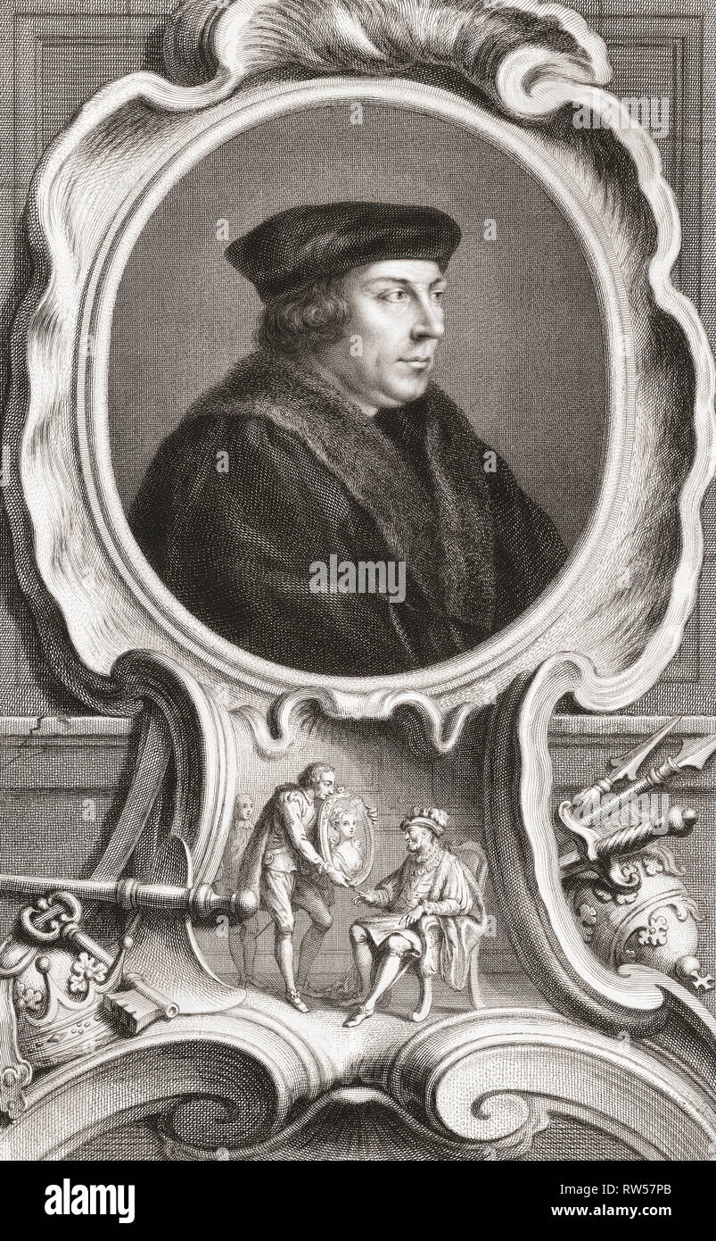 Thomas Cromwell, 1485 1540. English politician and and chief minister