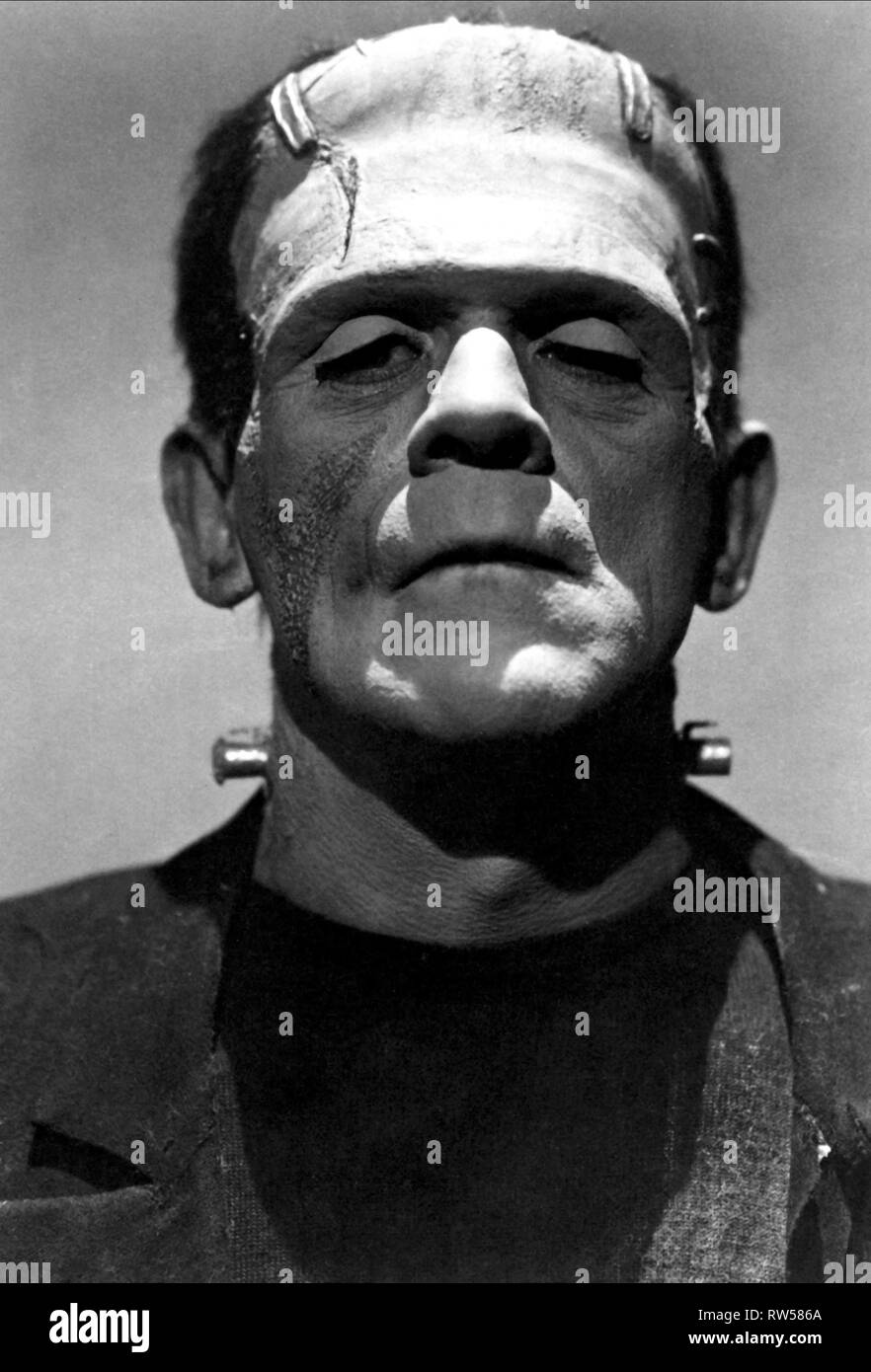 BORIS KARLOFF, FRANKENSTEIN, 1931 Stock Photo