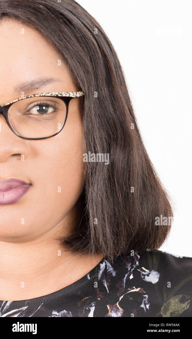 Woman wearing glasses seen hi-res stock photography and images - Alamy