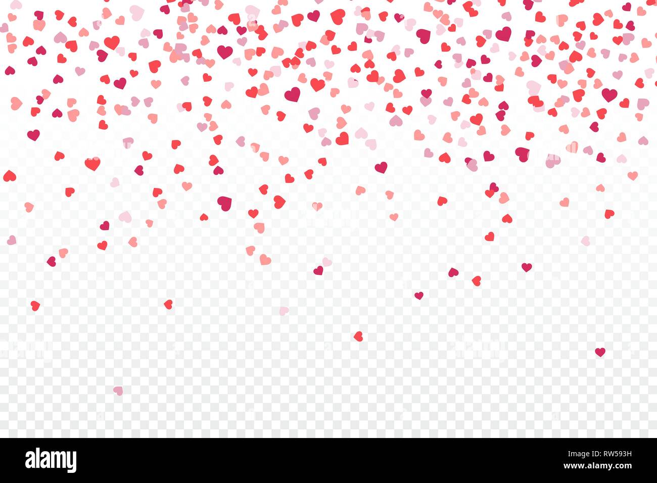 Vector realistic isolated heart confetti on the transparent background for  decoration and covering. Concept of Happy Valentine's Day, wedding and anni  Stock Vector Image & Art - Alamy