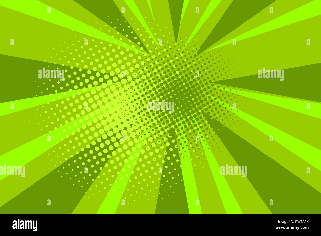 Comic book pop art strip radial backdrop Stock Vector