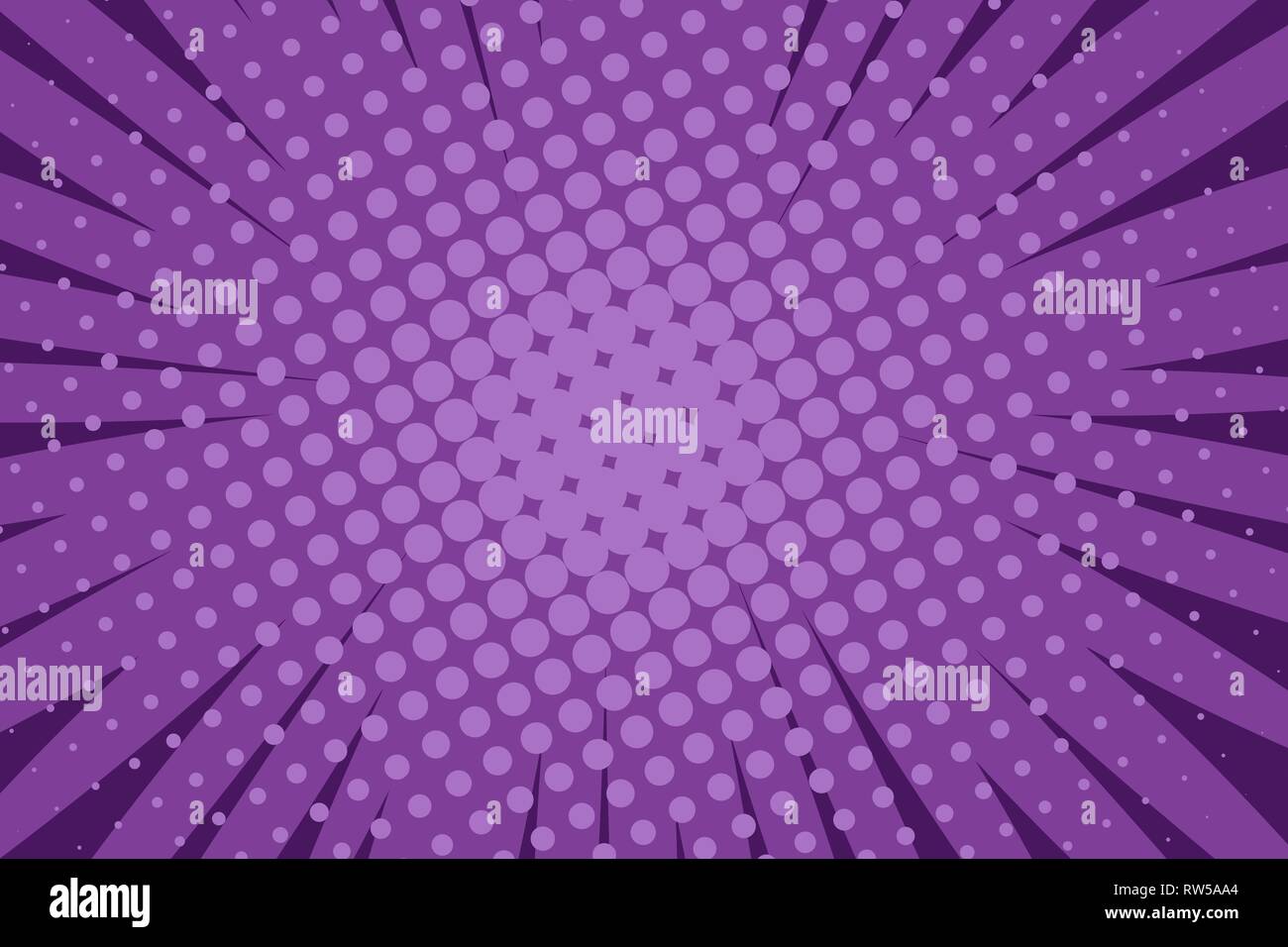 Comic book pop art strip radial backdrop Stock Vector