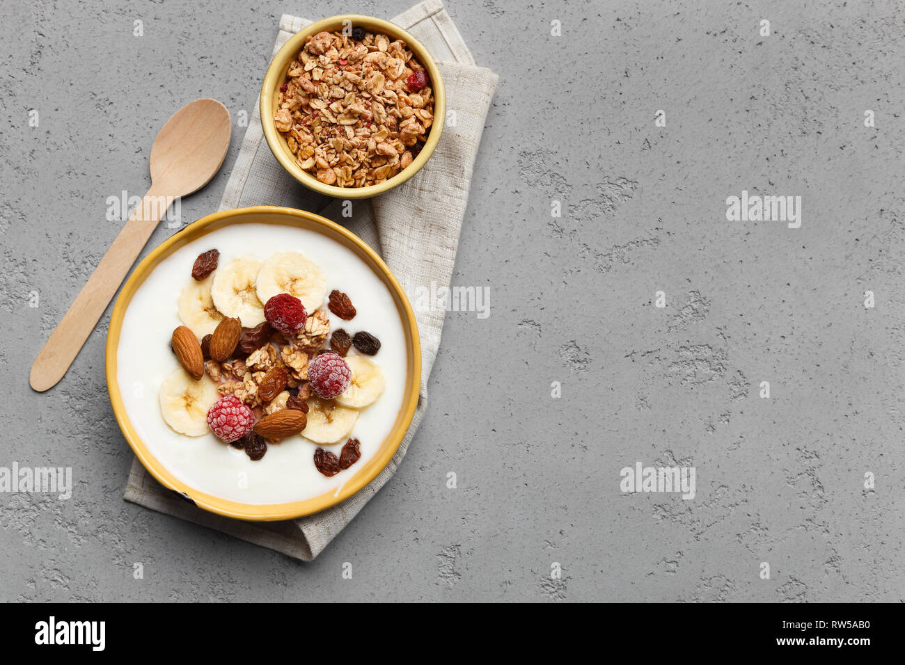 Dietary breakfast recipe concept Stock Photo