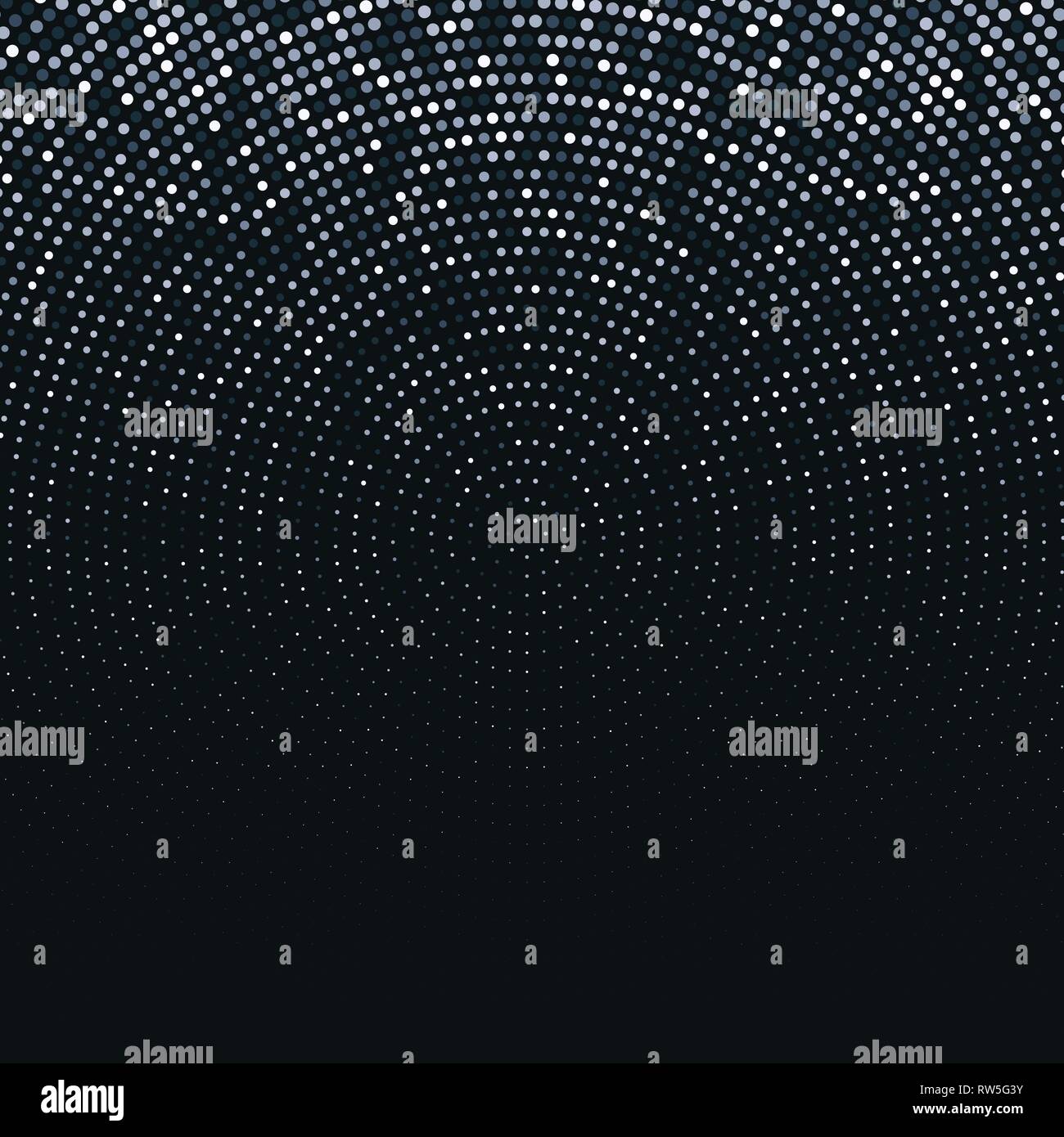 Vector abstract silver halftone pattern on black background Stock ...