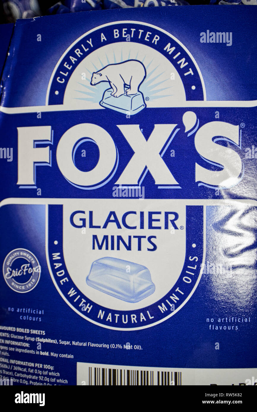 Foxs glacier mints Stock Photo