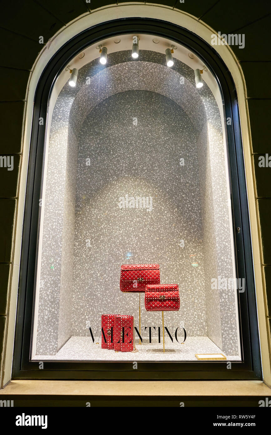 ROME, ITALY CIRCA NOVEMBER, 2017 bags on display at a Valentino