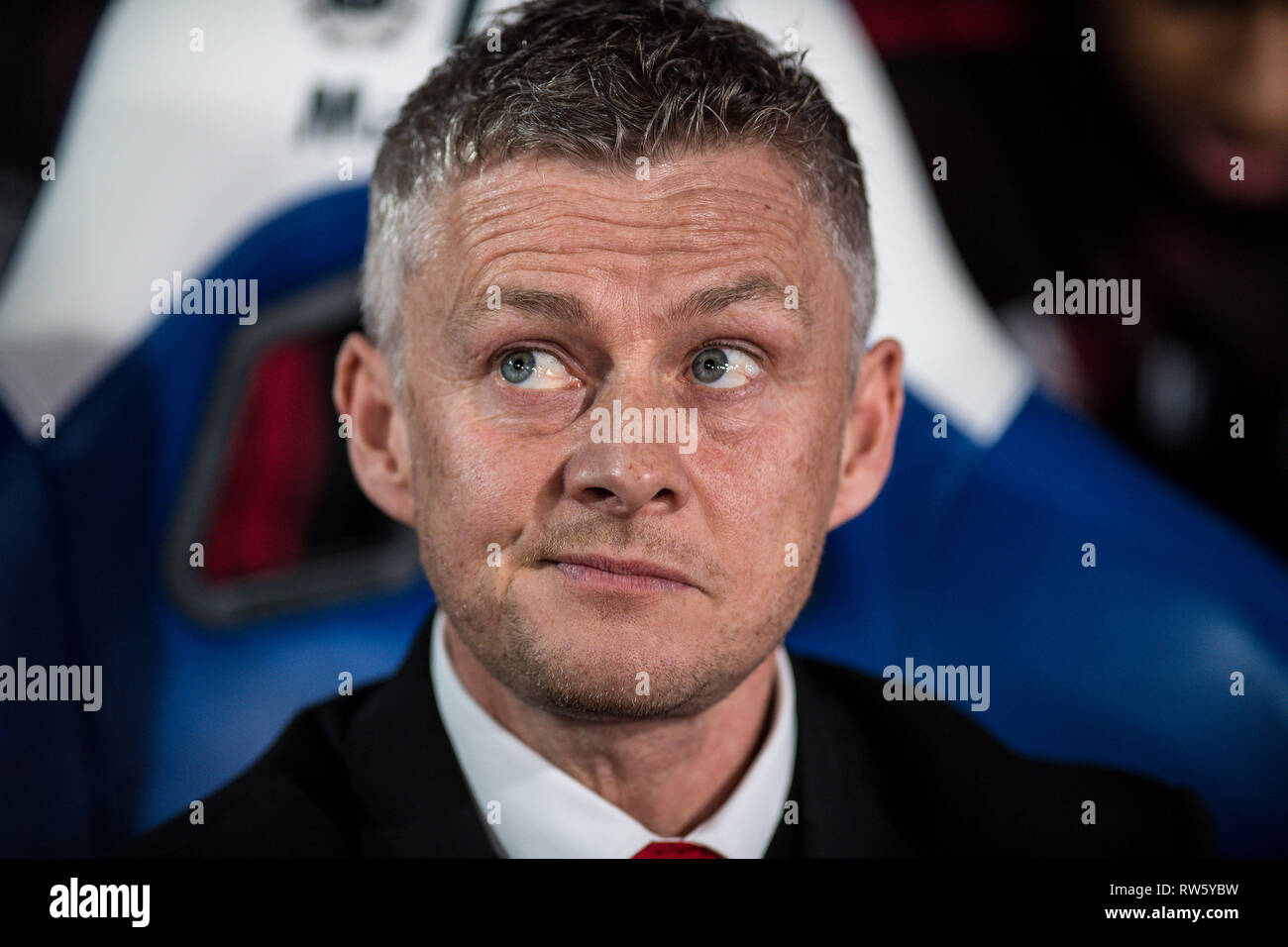 London England February 27 Manager Ole Gunnar Solskjaer Of