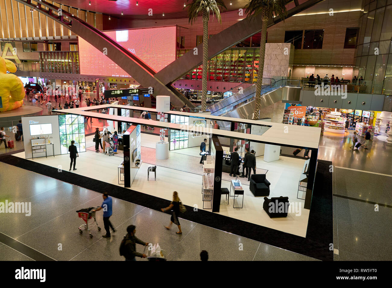 DOHA, QATAR CIRCA MAY, 2017 "Maison de Parfum" pavilion by Dior at