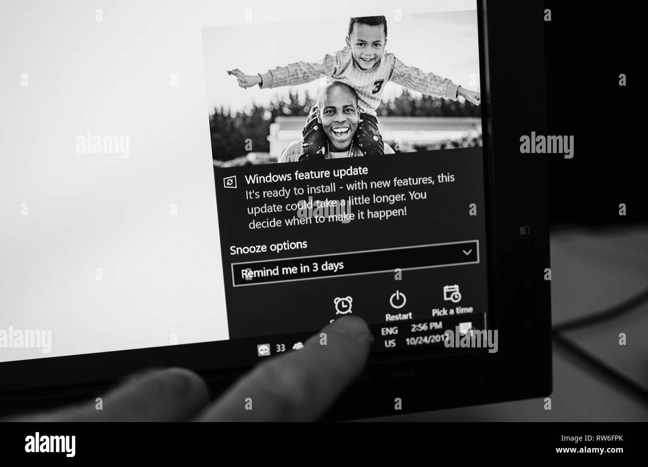 Install text Black and White Stock Photos & Images - Alamy