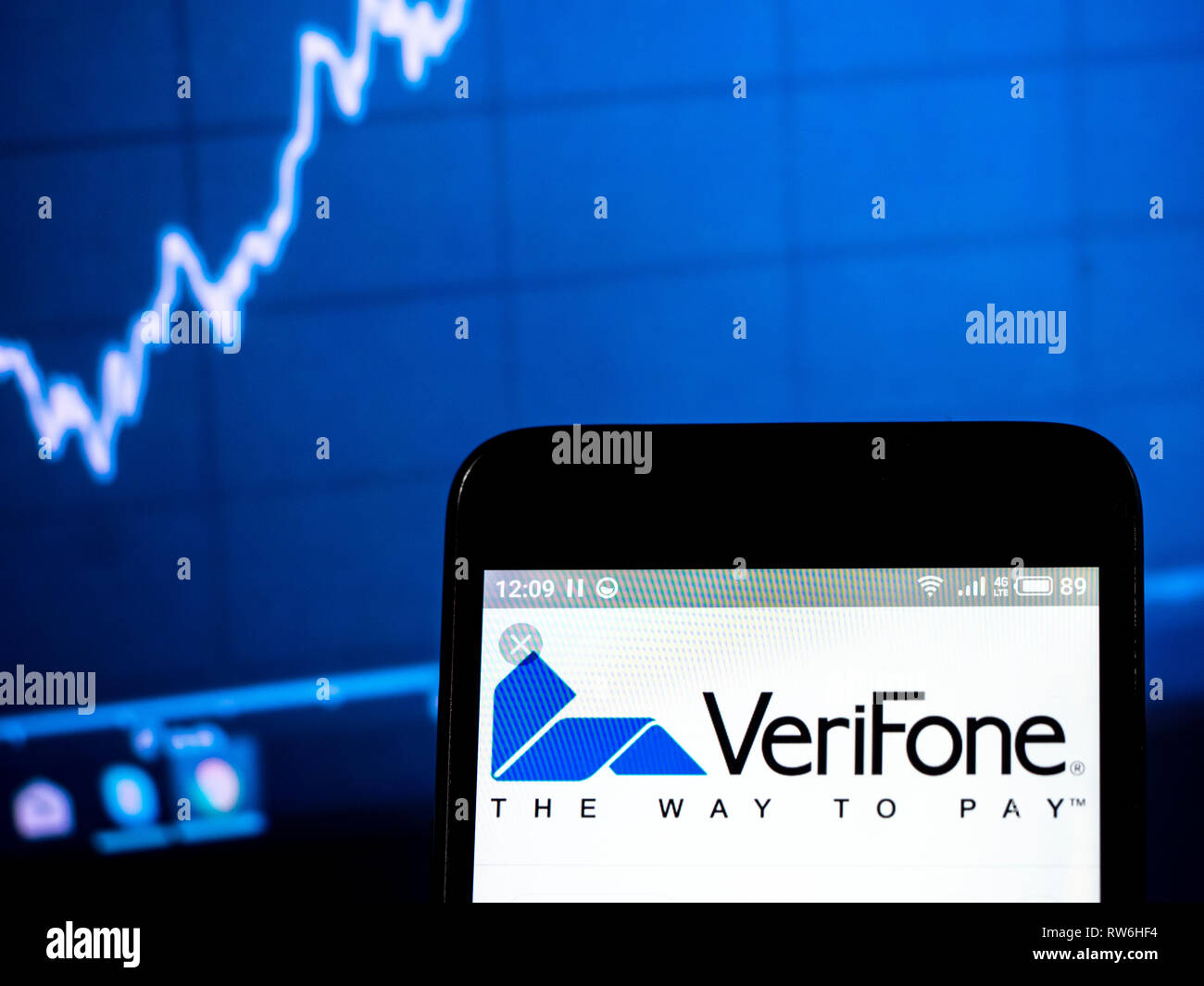 VeriFone company logo seen displayed on smart phone Stock Photo - Alamy