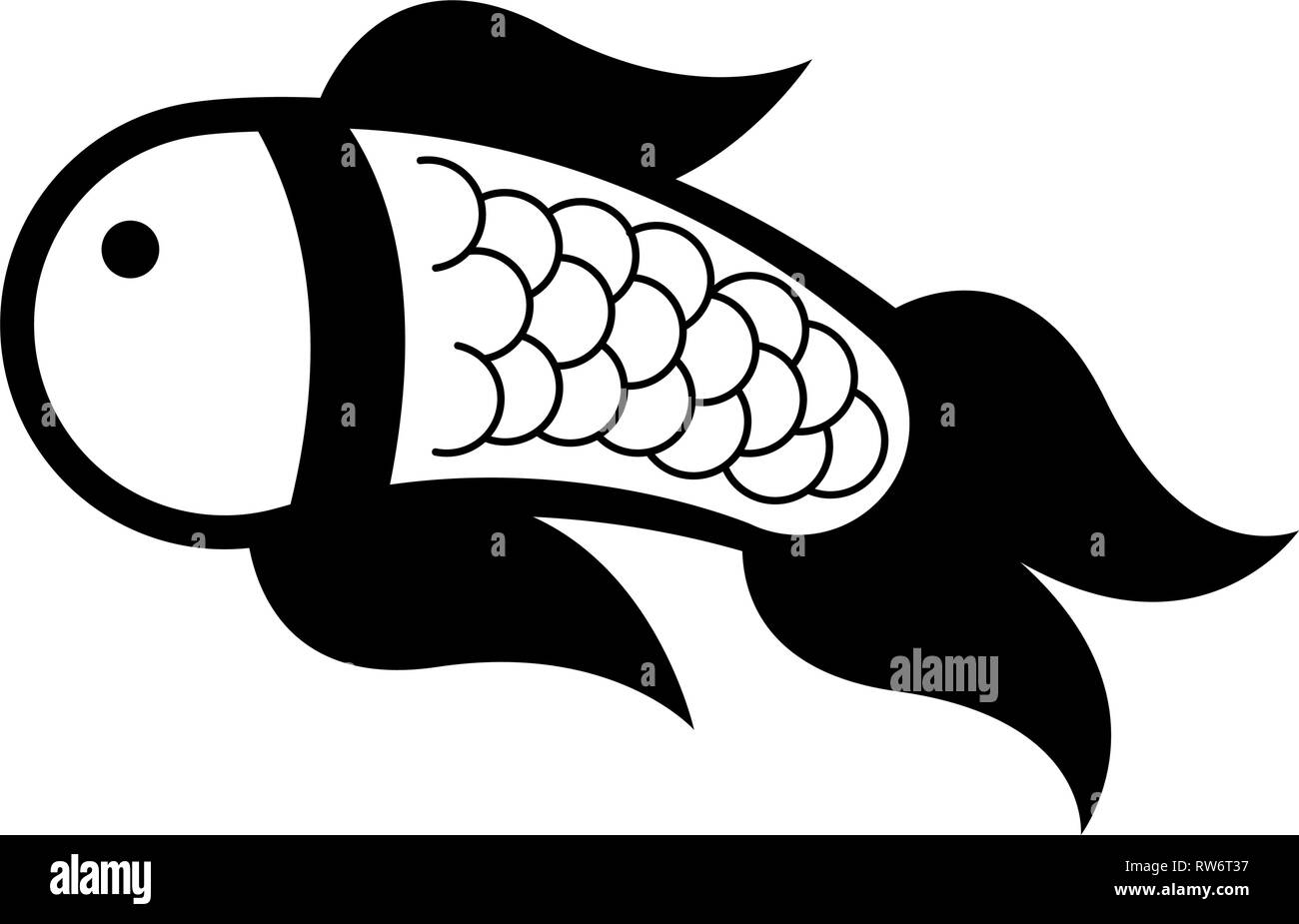 Isolated fish icon Stock Vector Image & Art - Alamy