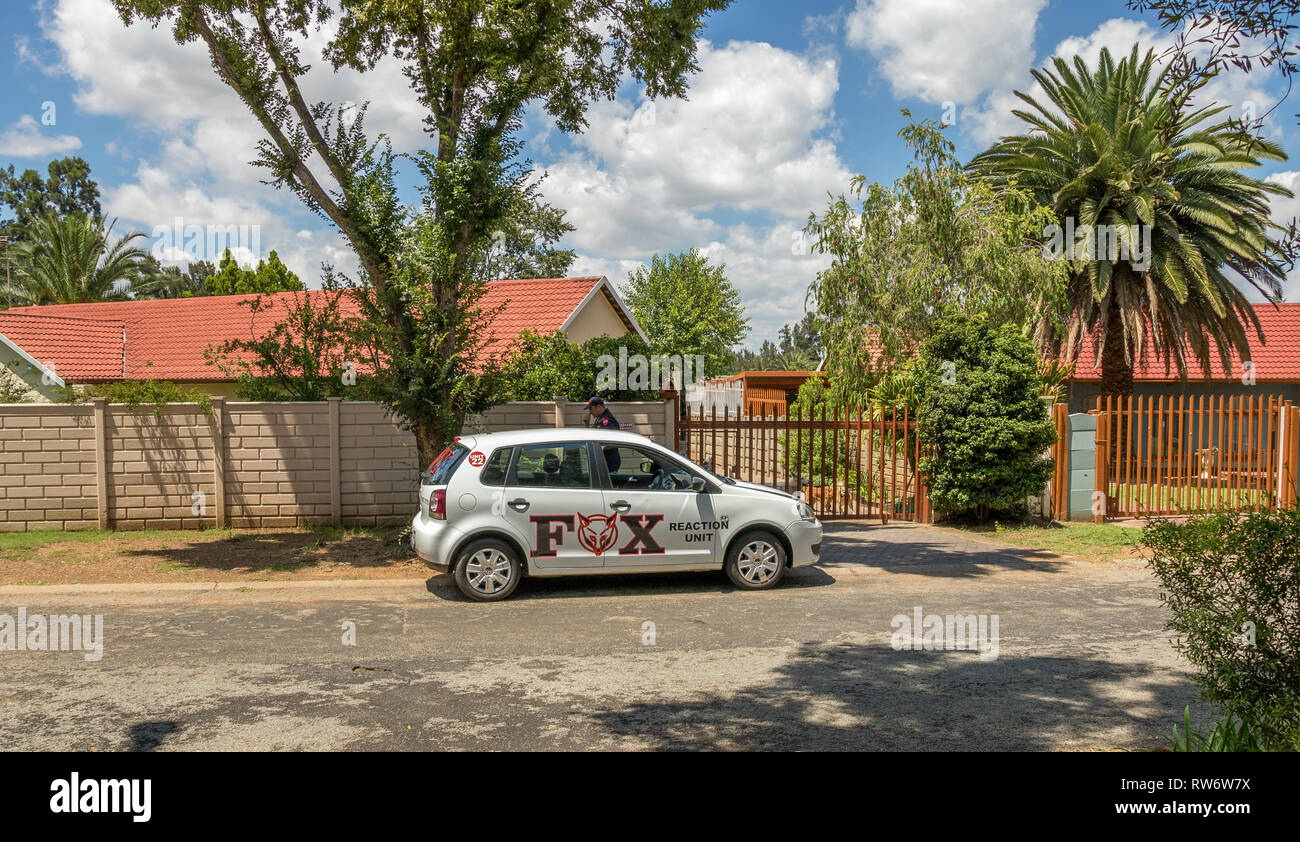 Johannesburg, South Africa unidentified private security staff