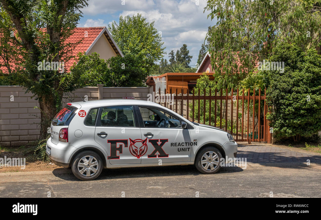 Johannesburg, South Africa unidentified private security staff
