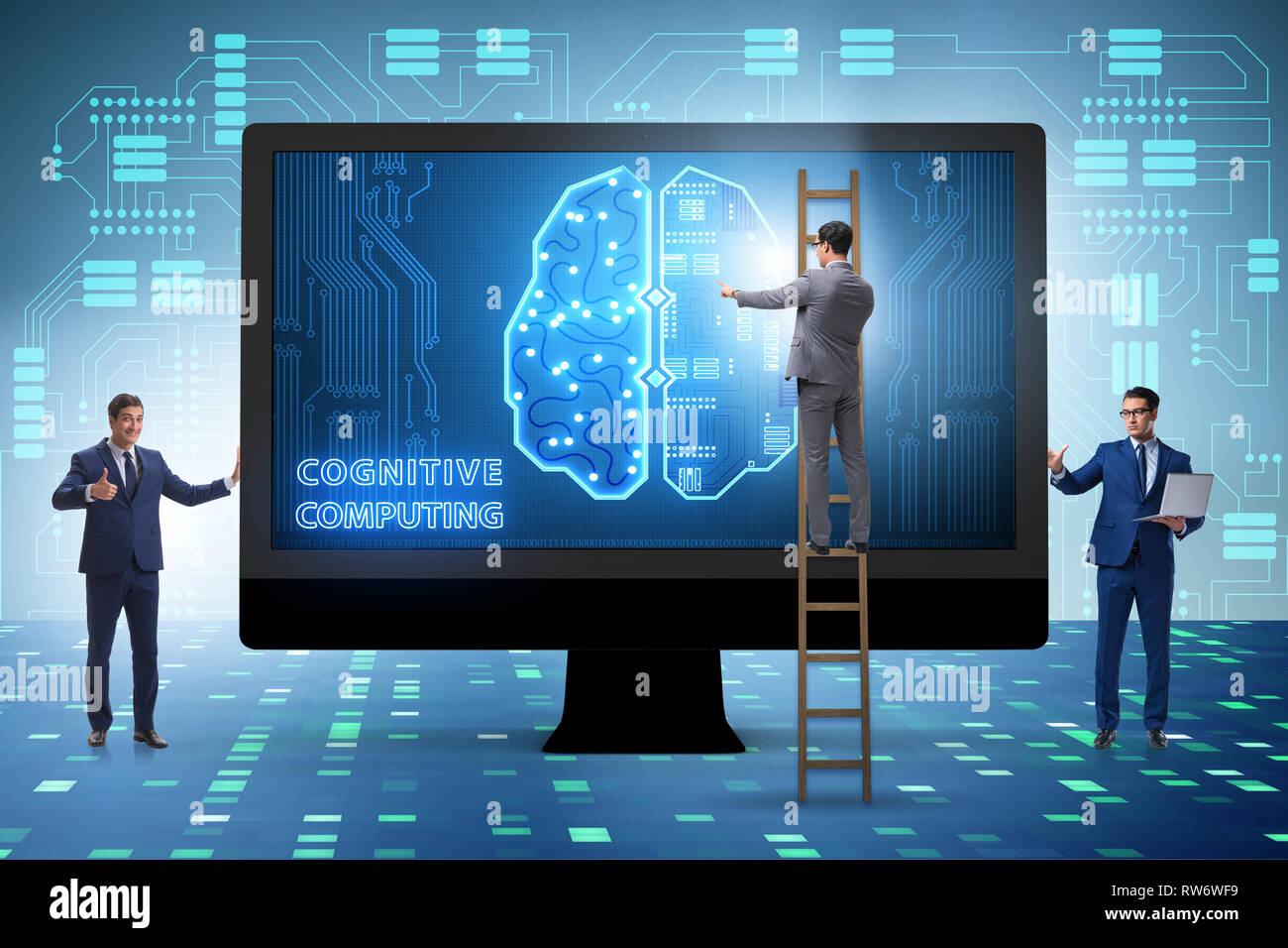 Cognitive computing concept as modern technology Stock Photo - Alamy