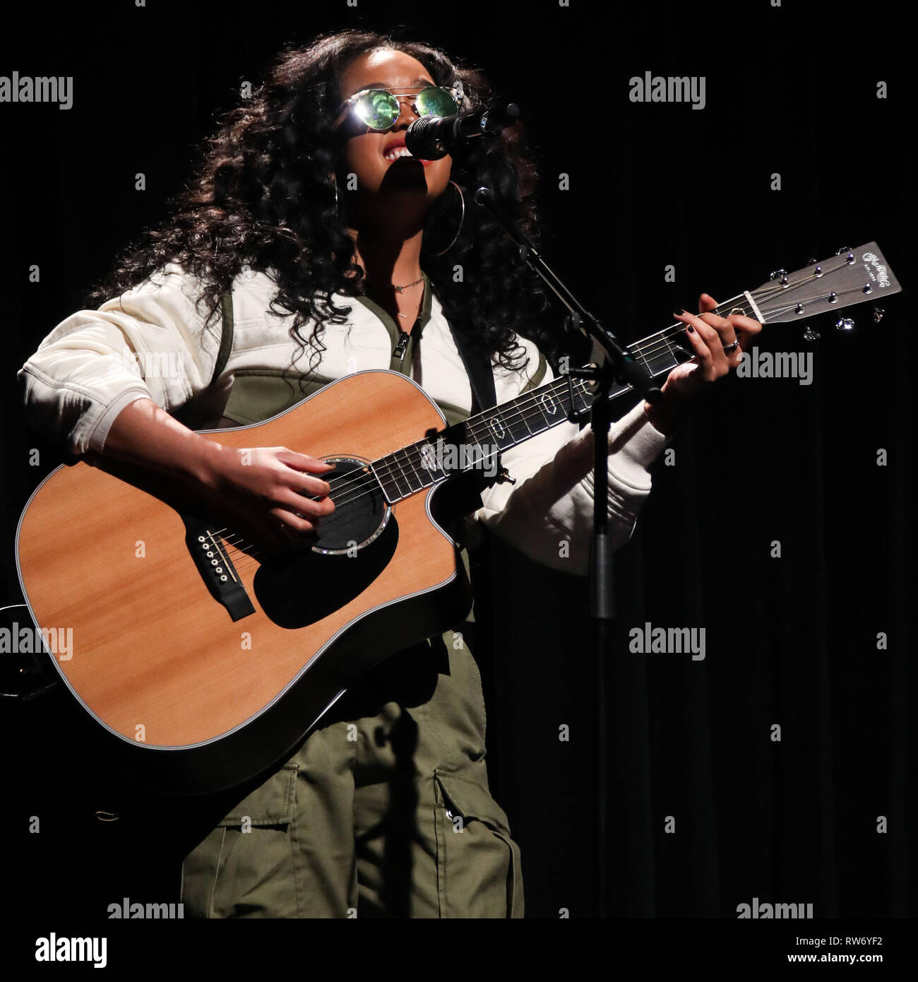 LOS ANGELES CA USA DECEMBER 14 Singer H E R Aka Gabriella Wilson 