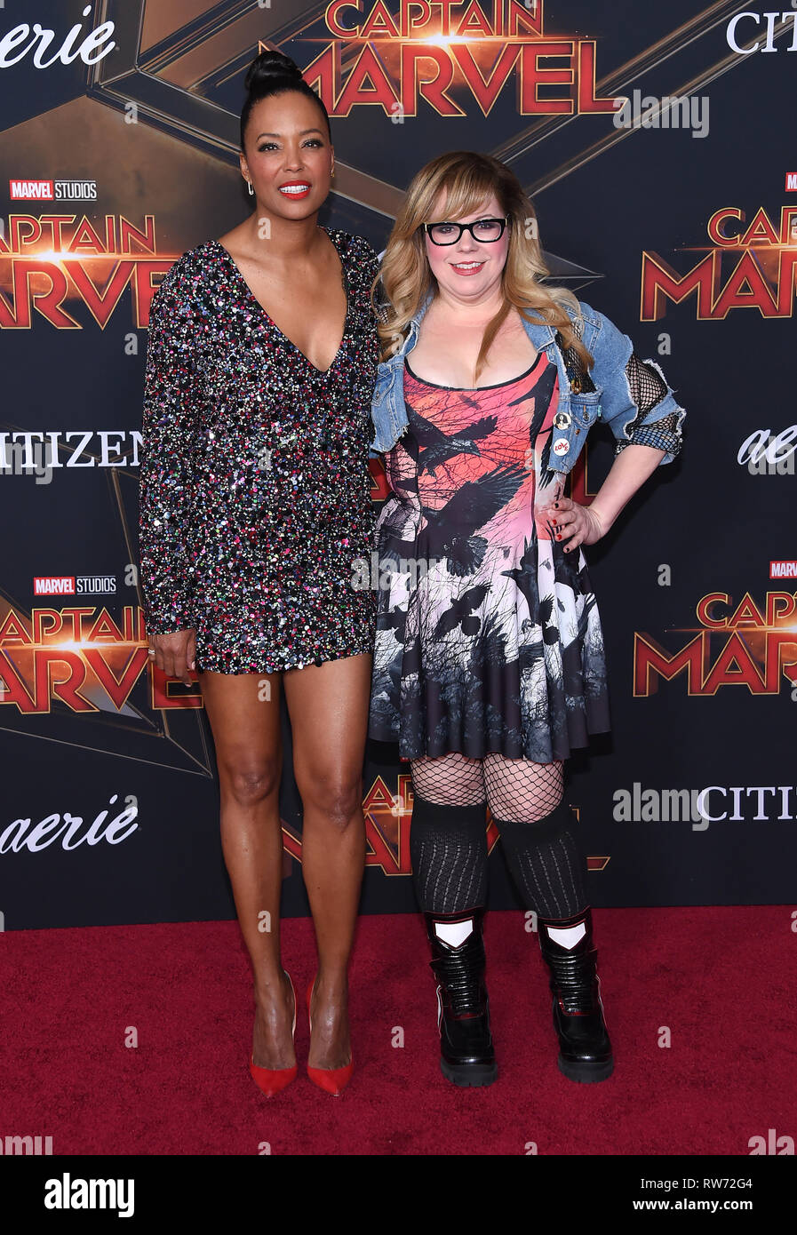 Hollywood, California, USA. 4th Mar, 2019. Aisha Tyler and Kirsten