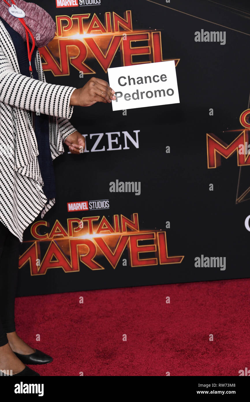 Tati Gabrielle 03/04/2019 The World Premiere of Captain Marvel held at  the El Capitan Theatre in Los Angeles, CA Photo: Cronos/Hollywood News  Stock Photo - Alamy