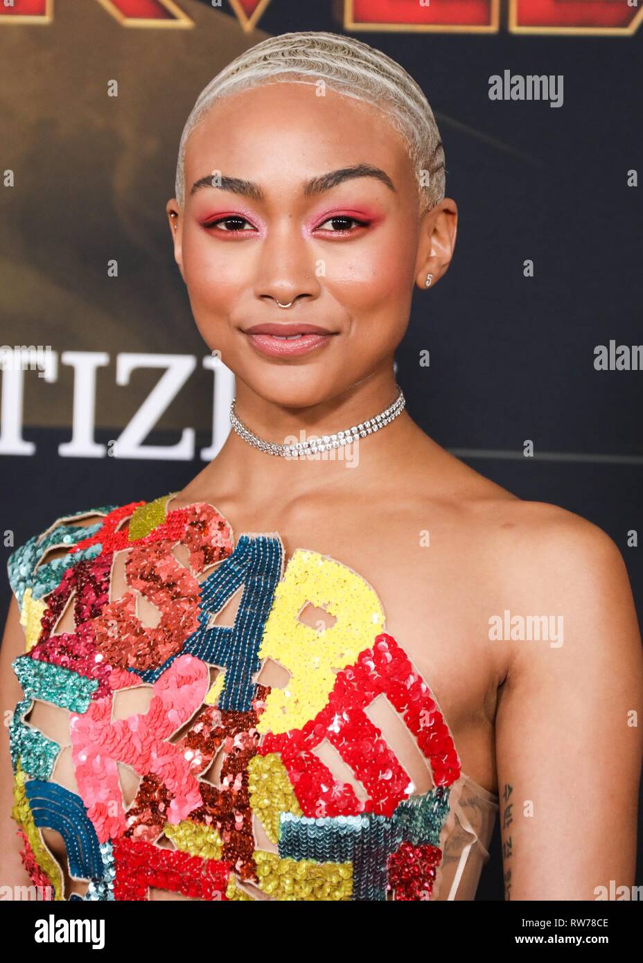 Tati Gabrielle 03/04/2019 The World Premiere of Captain Marvel held at  the El Capitan Theatre in Los Angeles, CA Photo: Cronos/Hollywood News  Stock Photo - Alamy