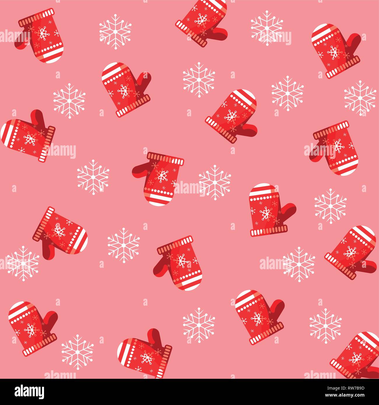 Christmas gloves background, colorful design, vector illustration Stock