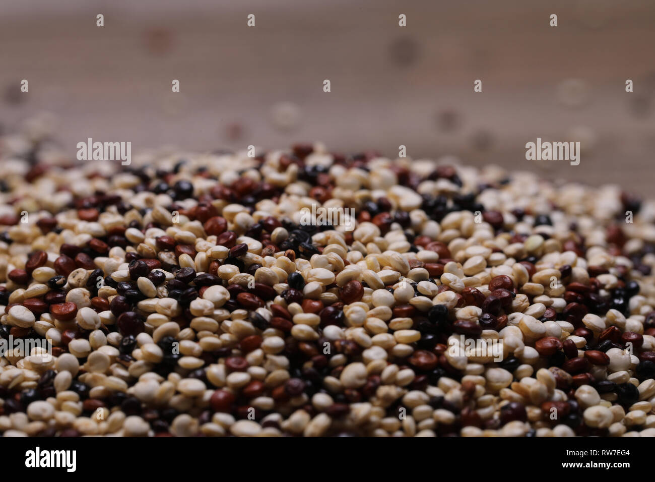 Quinoa three varieties mixture Stock Photo Alamy
