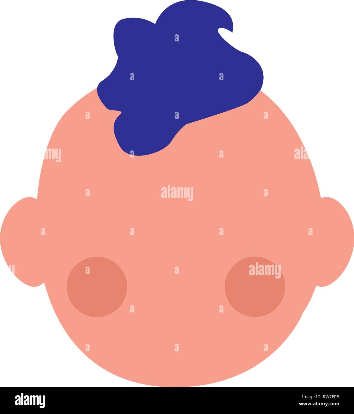 Avatar baby icon over white background, vector illustration Stock ...