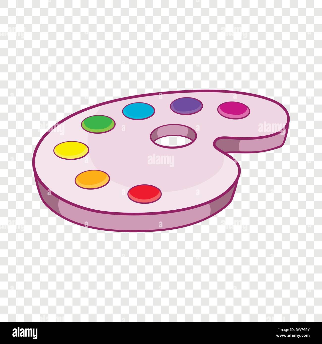 Palette of colors icon, cartoon style Stock Vector Image & Art - Alamy