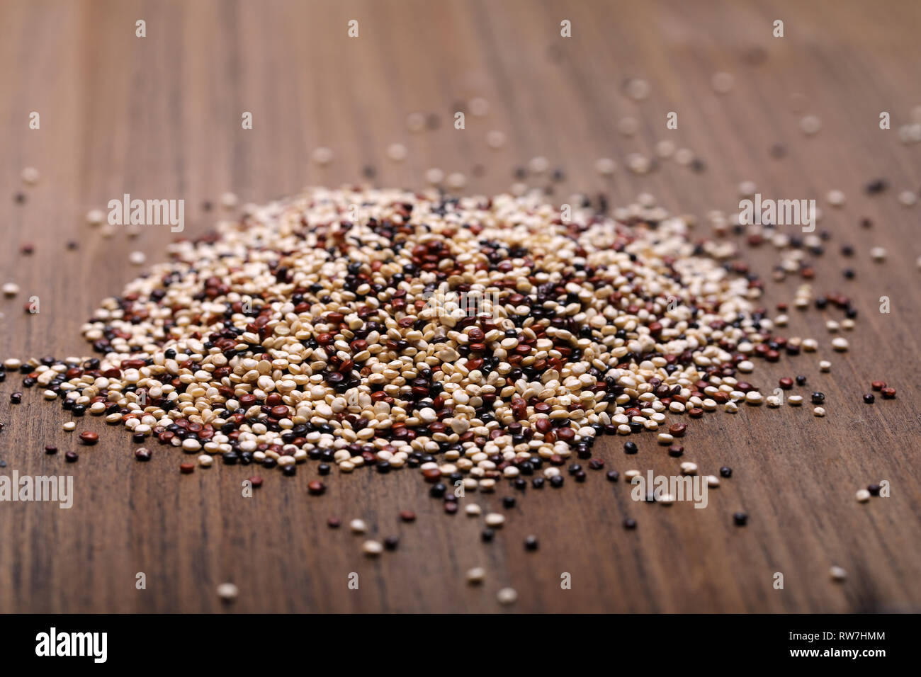 Quinoa three varieties mixture Stock Photo