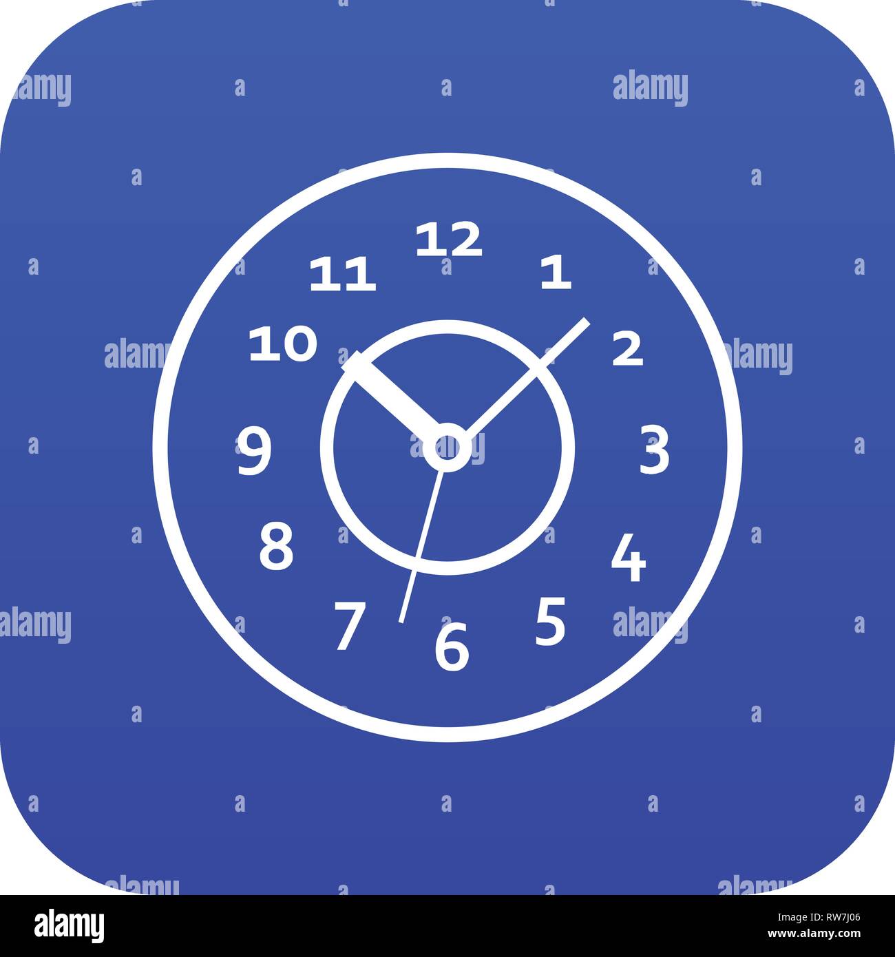Watch icon digital blue Stock Vector Image & Art - Alamy