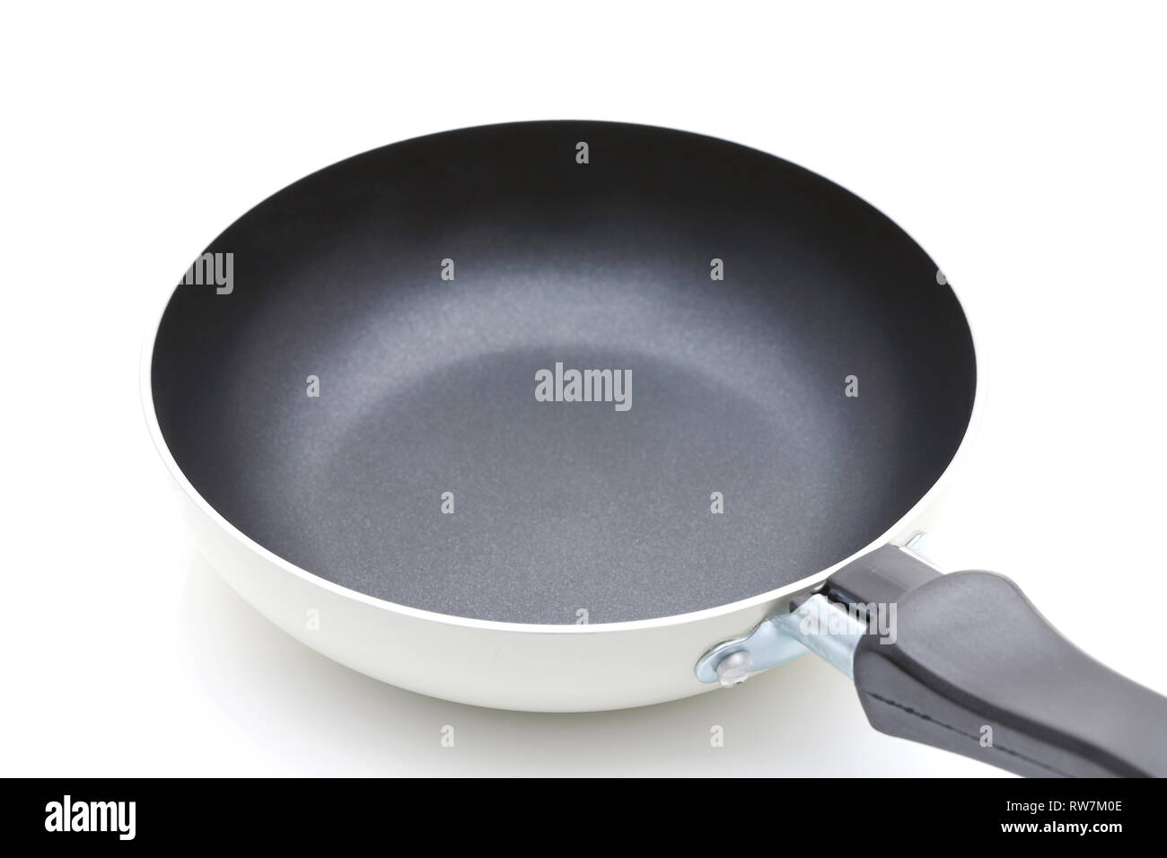small frying pan isolated on white background Stock Photo