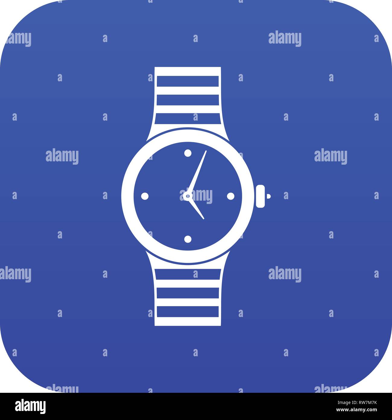Watch icon digital blue Stock Vector Image & Art - Alamy