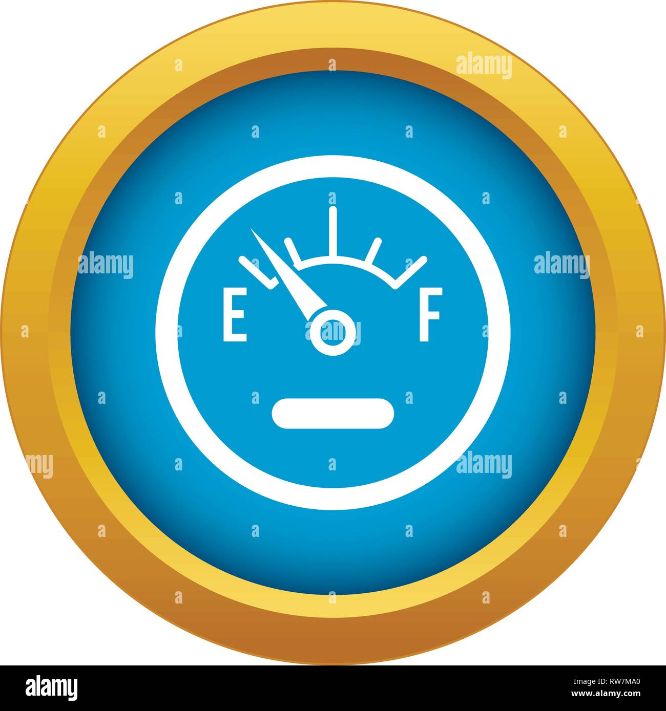 Fuel sensor icon blue vector isolated Stock Vector Image & Art - Alamy