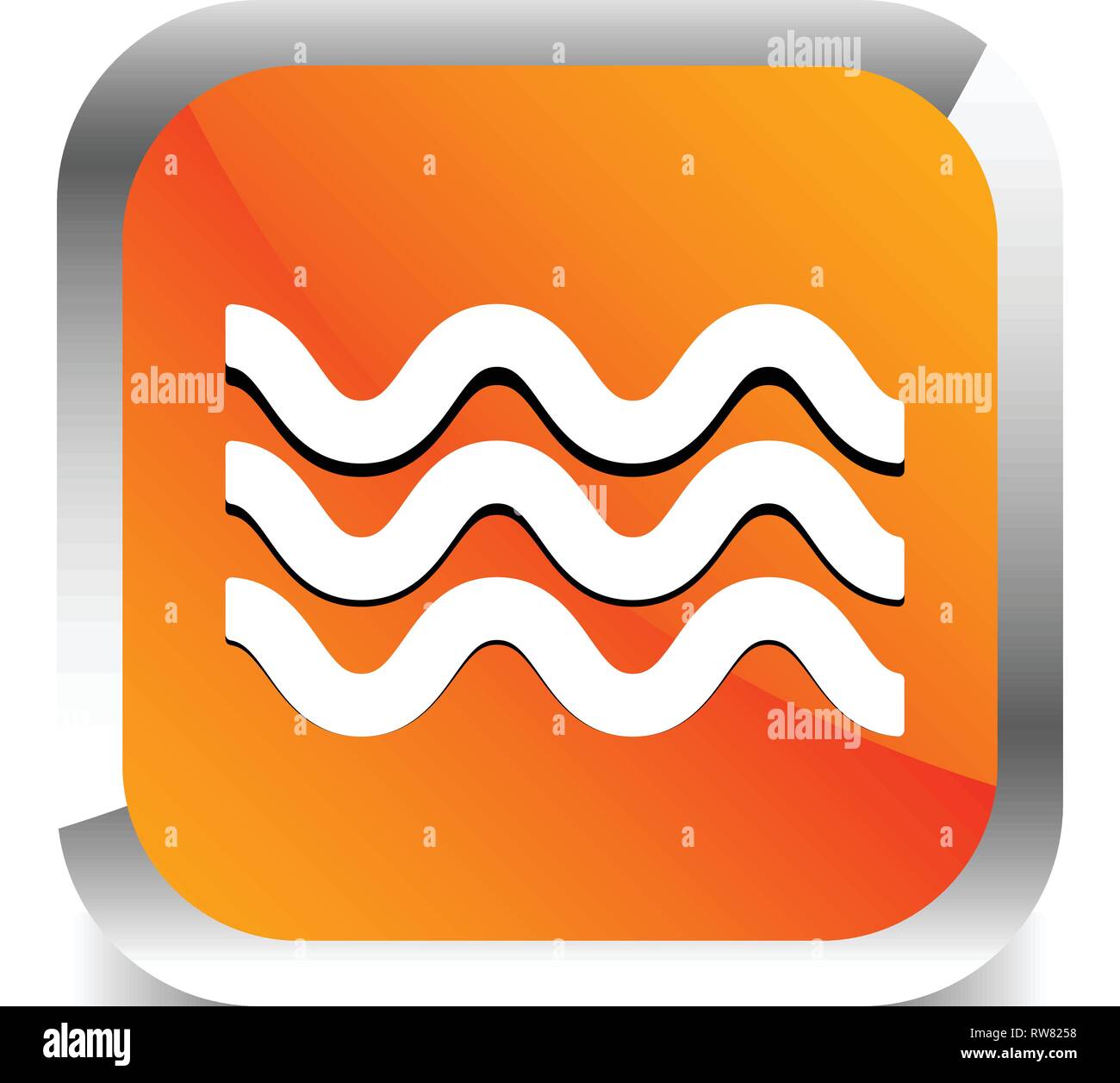 Waves icon. Icon for waving water. Ocean, sea, pool icon Stock Vector ...