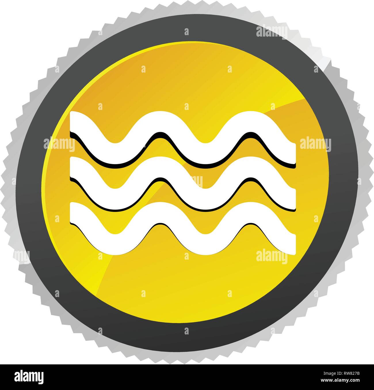Waves icon. Icon for waving water. Ocean, sea, pool icon Stock Vector ...