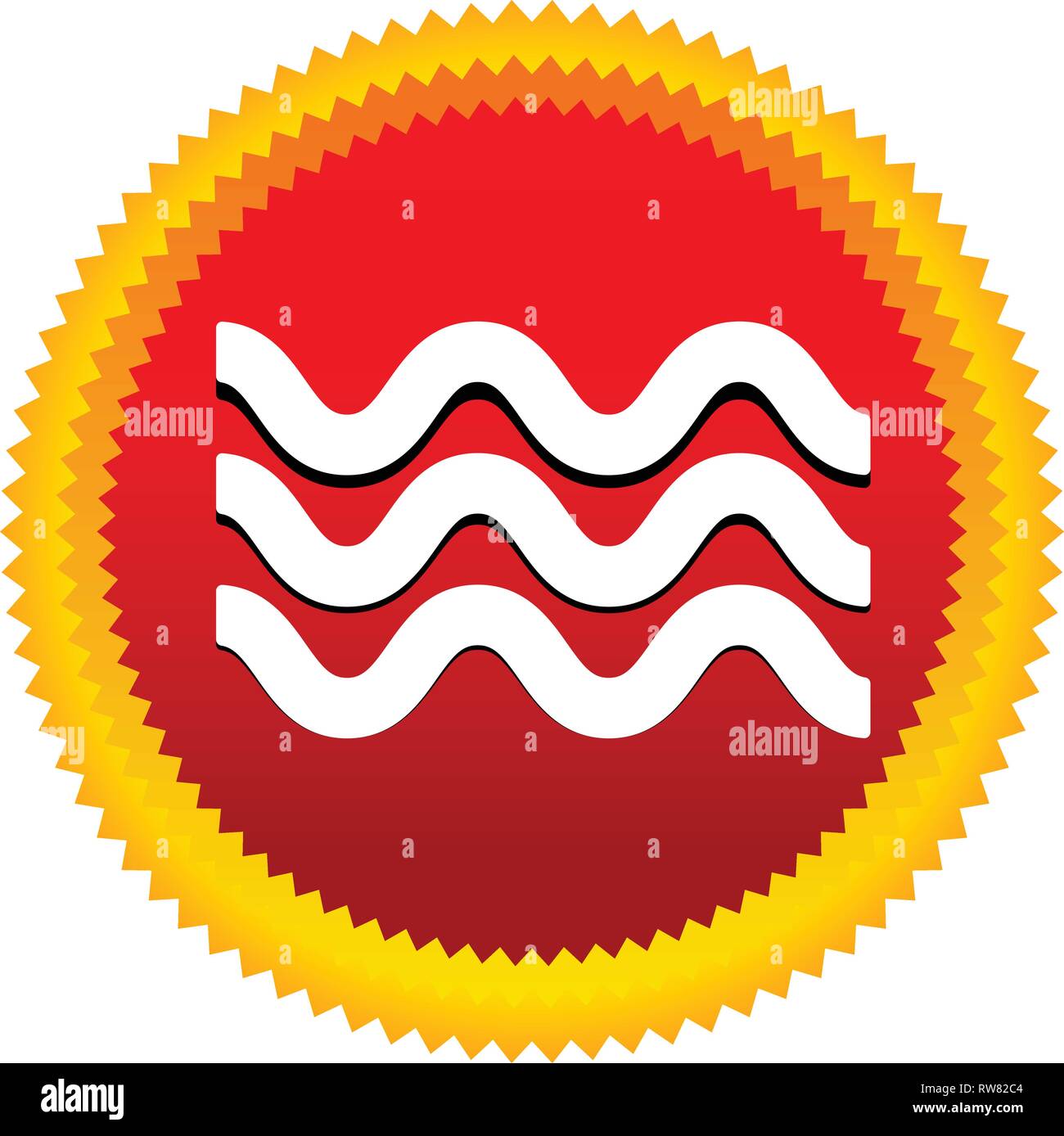 Waves icon. Icon for waving water. Ocean, sea, pool icon Stock Vector ...