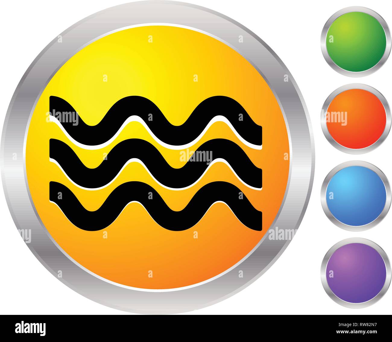 Waves icon. Icon for waving water. Ocean, sea, pool icon Stock Vector ...
