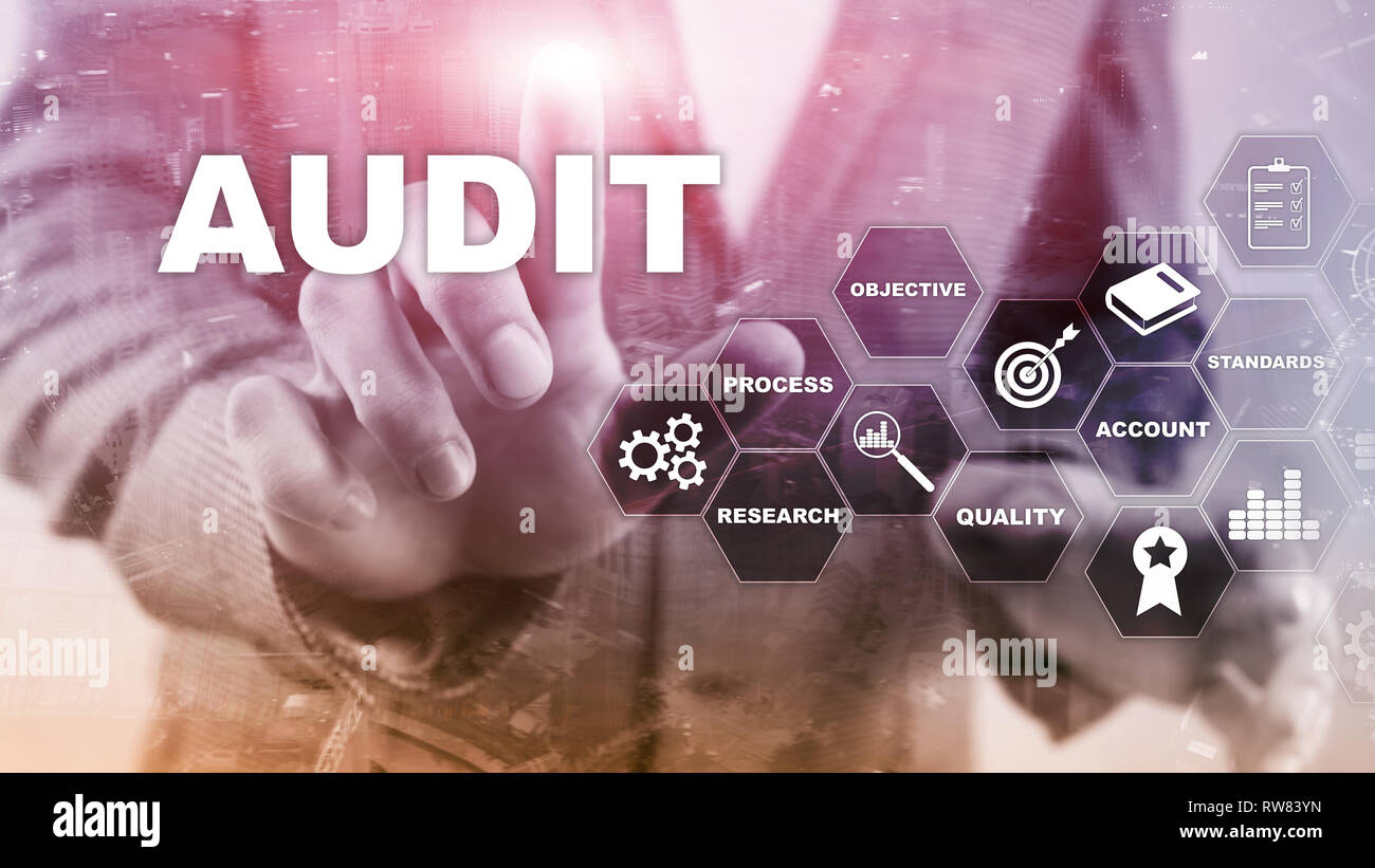 Audit File Abstract Audit business and finance concept. nalysis Annual Financial Statements ...