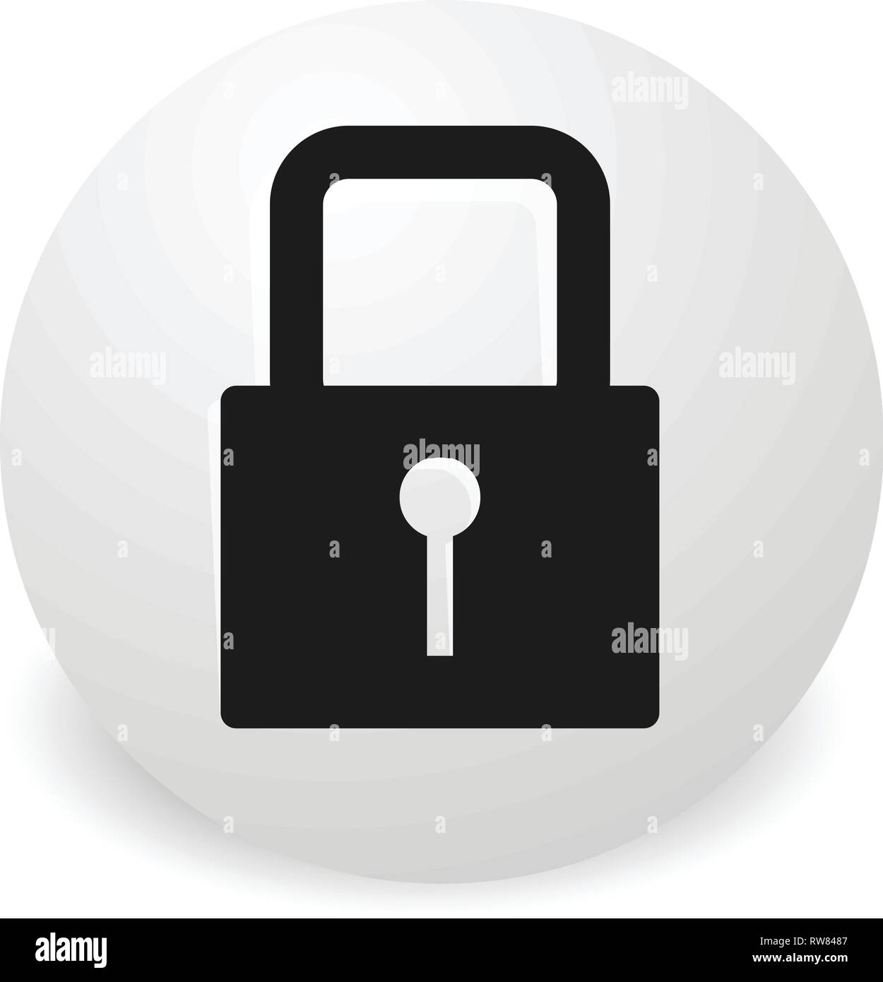 For security, prevention, privacy themes: Padlock icon Stock Vector ...