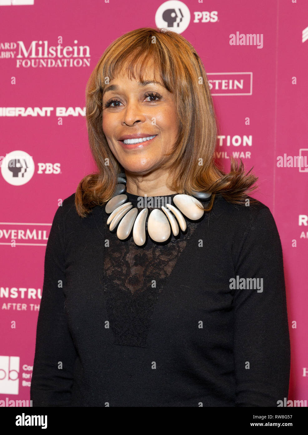 New York, United States. 04th Mar, 2019. Faye Wattleton attends the Reconstruction: America After The Civil War premiere at New York Historical Society Credit: Lev Radin/Pacific Press/17�Թ����� Live News Stock Photo
