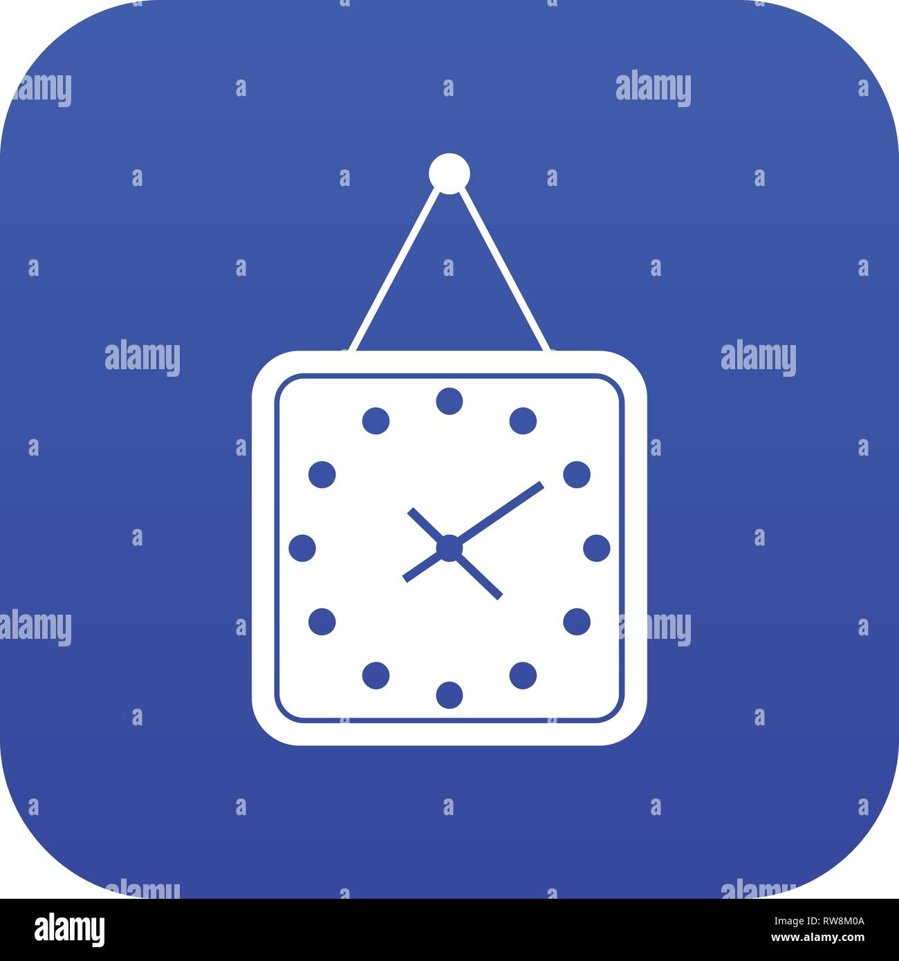 Watch icon digital blue Stock Vector Image & Art - Alamy
