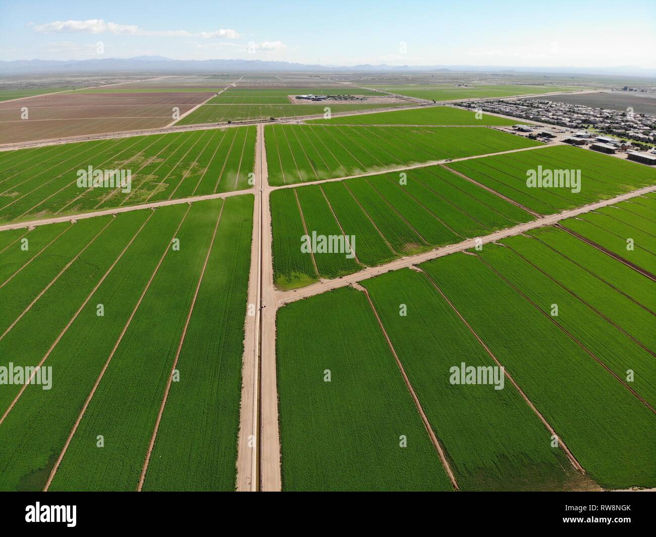 Arizona Farm Land Stock Photo Alamy
