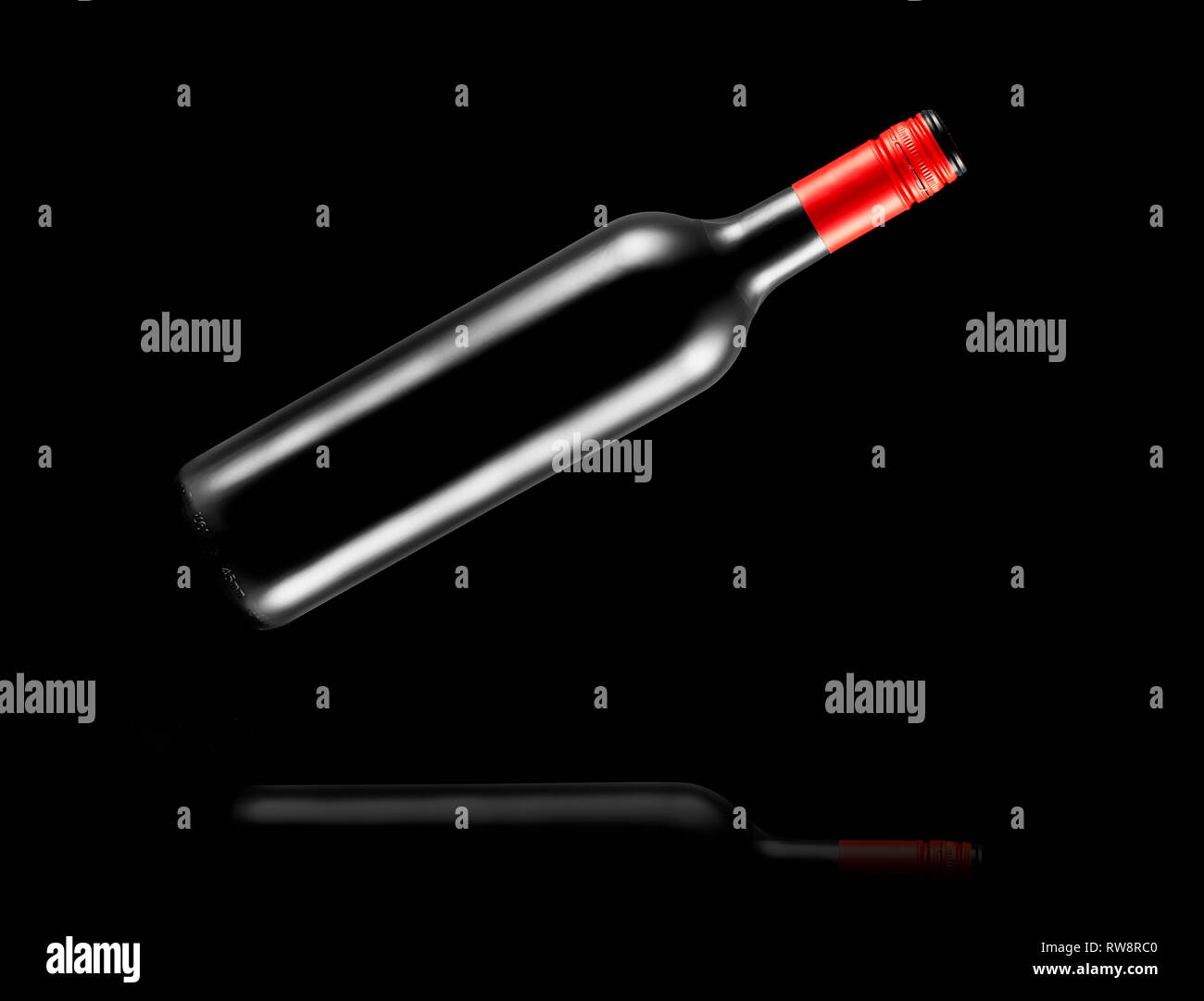 flying bottle of wine Stock Photo Alamy