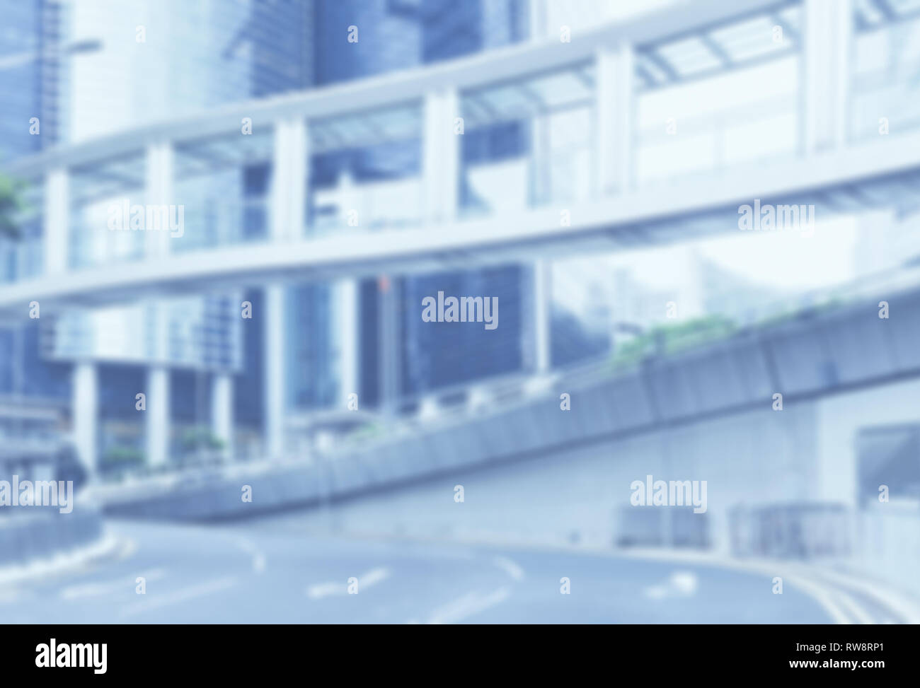 Blurred Street Background Defocused Building Out Focus Street