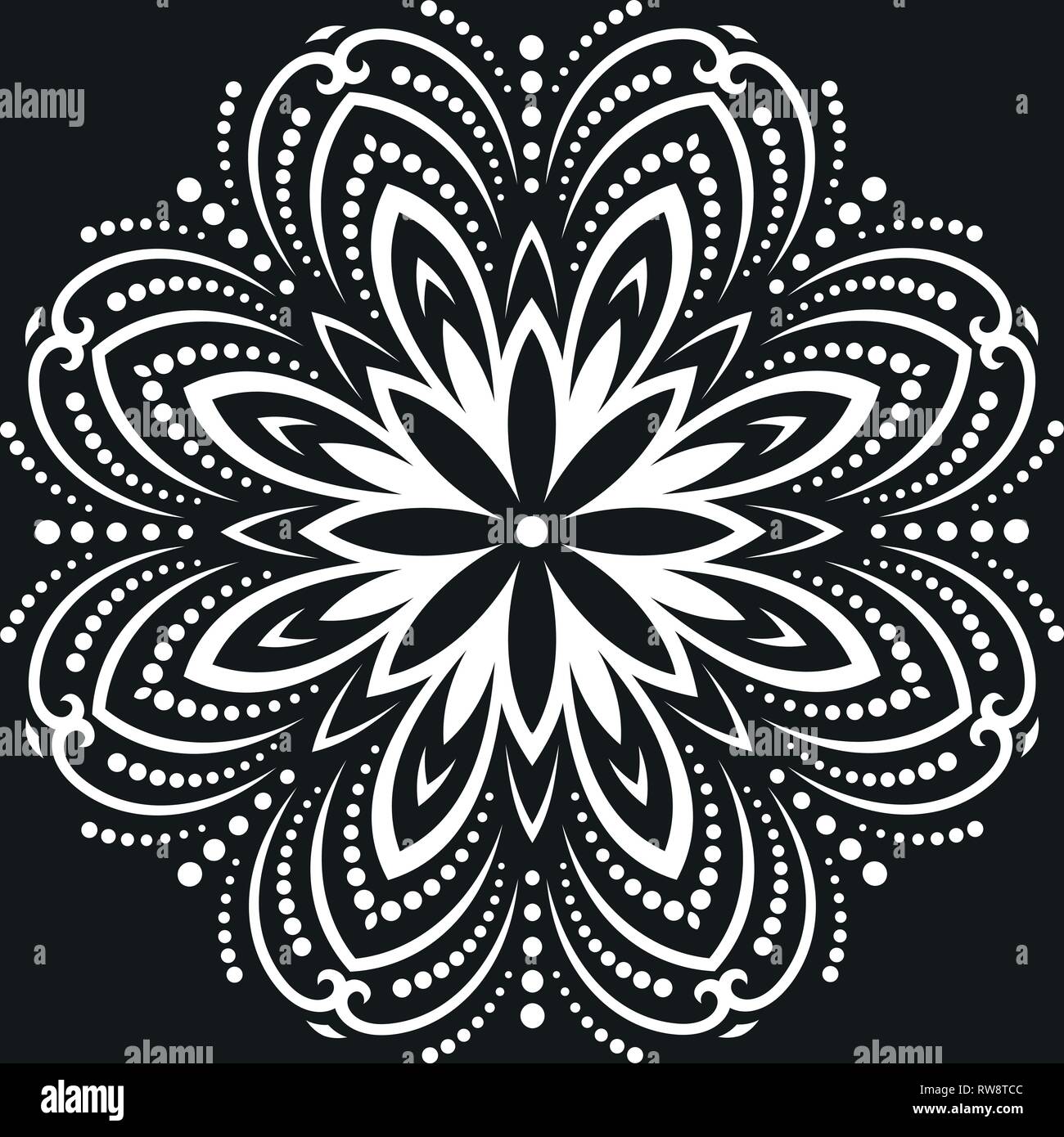 Elegant Vector Ornament in Classic Style Stock Vector